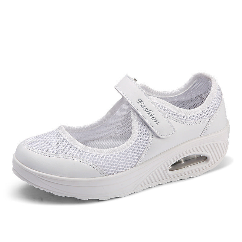 Damen Sportliche Slip-On Sneakers mit elegantem Klettverschluss und atmungsaktivem Mesh-Obermaterial Stalluxe