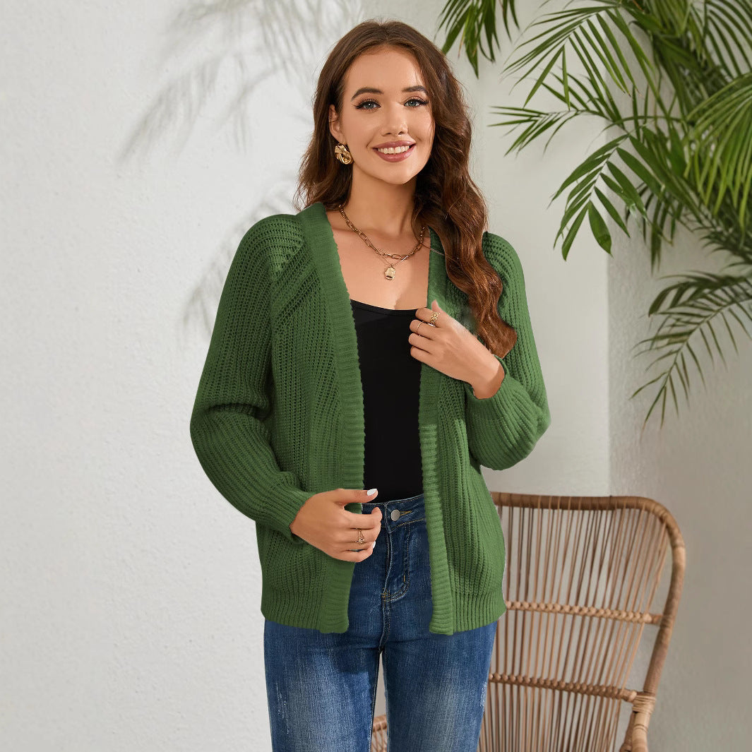 Damen Grobstrick Cardigan mit lässiger Passform und offenen Front Stalluxe