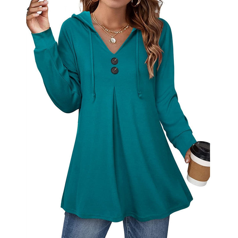 Women's Hooded Tunic Top Stalluxe