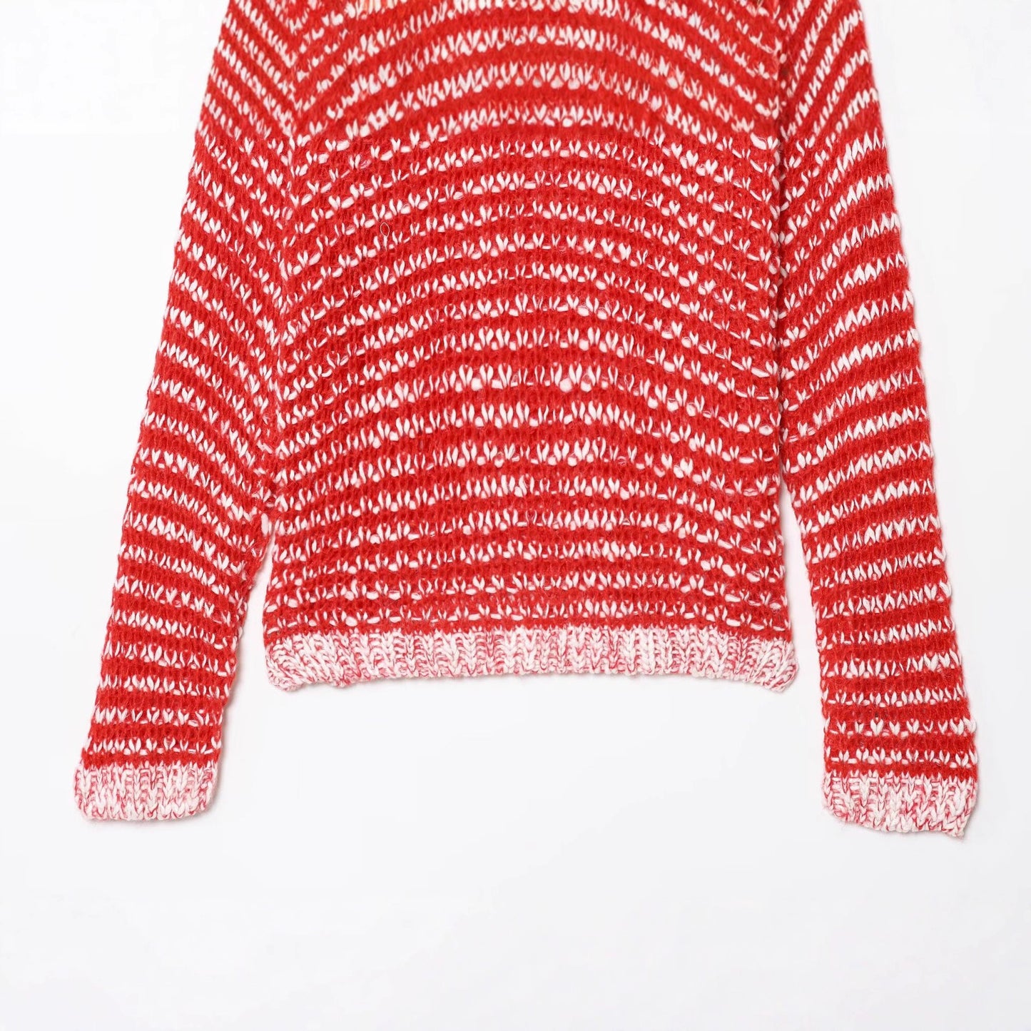 Damen lässiger Strickpullover mit modischem Kragen und Bindebändern Stalluxe