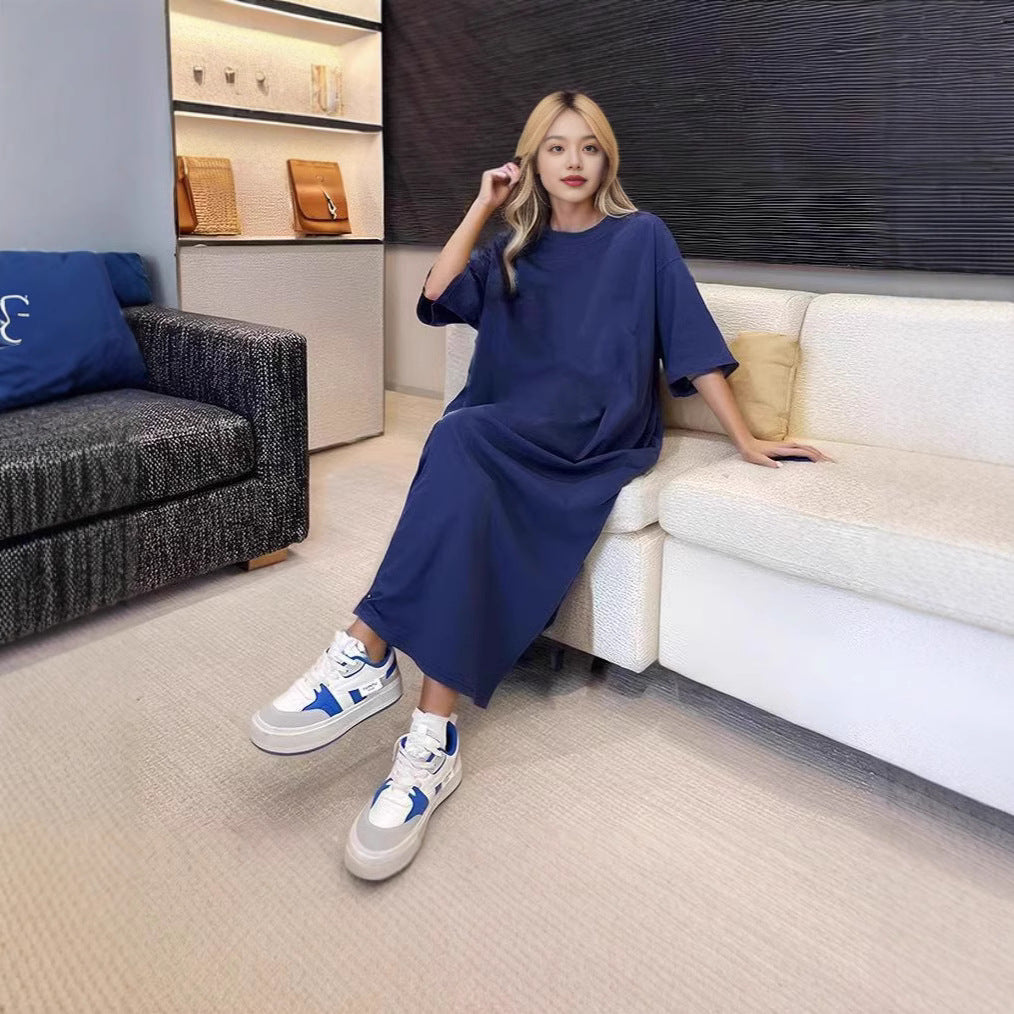 Damen lässiges Maxikleid mit oversized Schnitt und komfortabler Passform Stalluxe