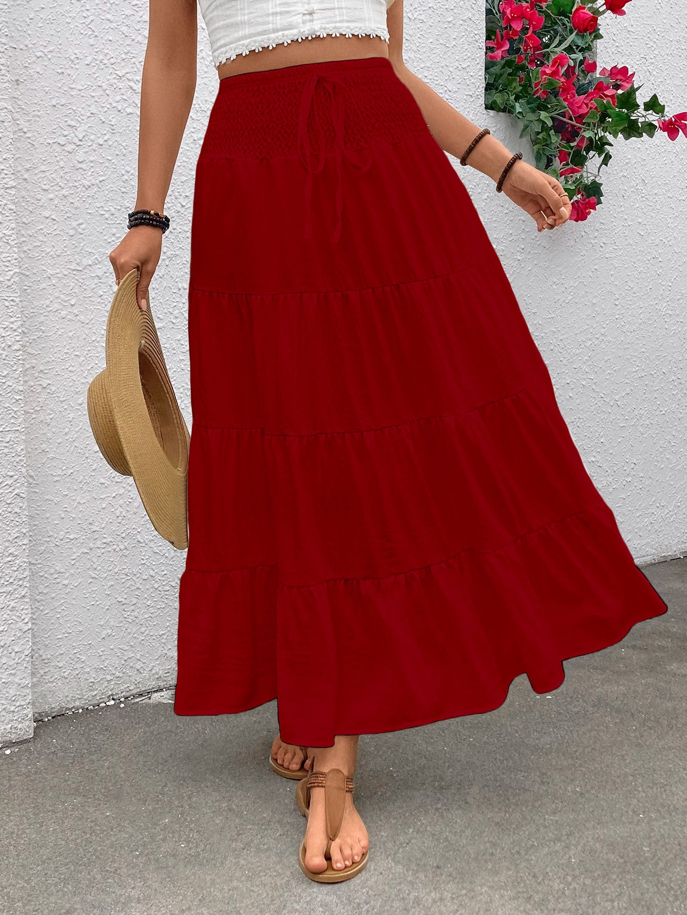 Damen Maxi Rock Stalluxe