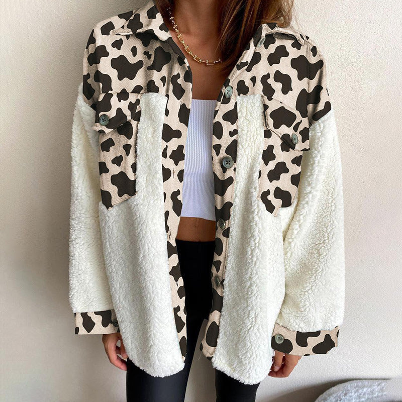 Damen Oversized Flanelljacke mit kuscheligem Innenfutter und praktischen Taschen Stalluxe