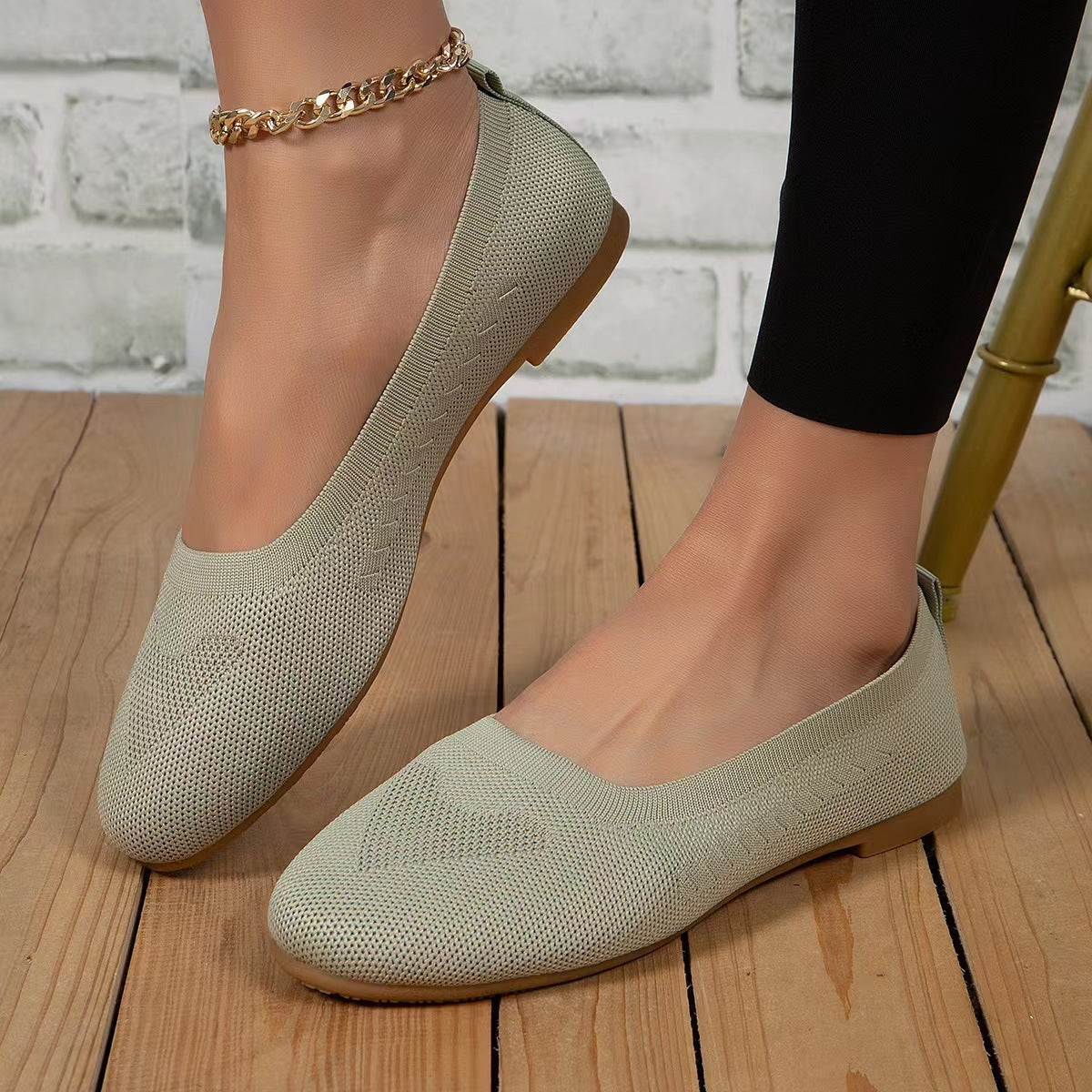 Damen Ballerinas mit atmungsaktivem Obermaterial Stalluxe