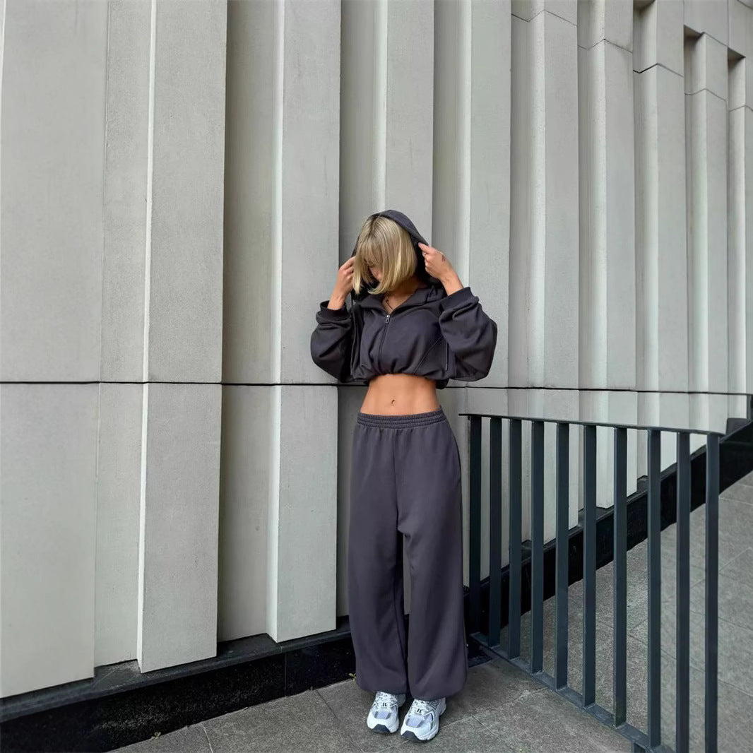 Damen lässiger Oversized Hoodie und weite Jogginghose Set Stalluxe