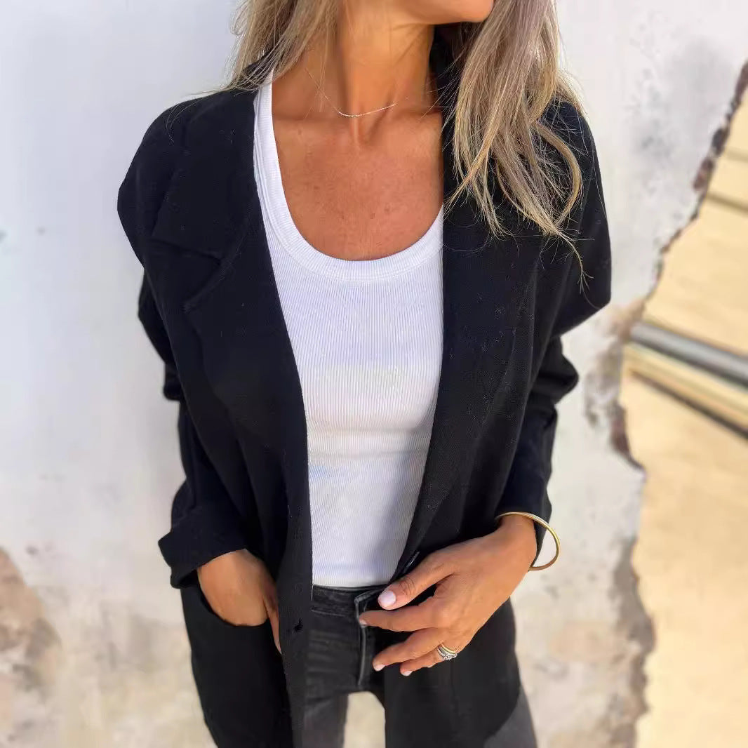 Women's Relaxed Fit Oversized Blazer Stalluxe