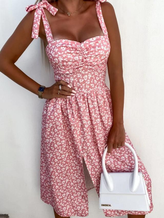 Damen Sommerkleid mit Blumenmuster Stalluxe