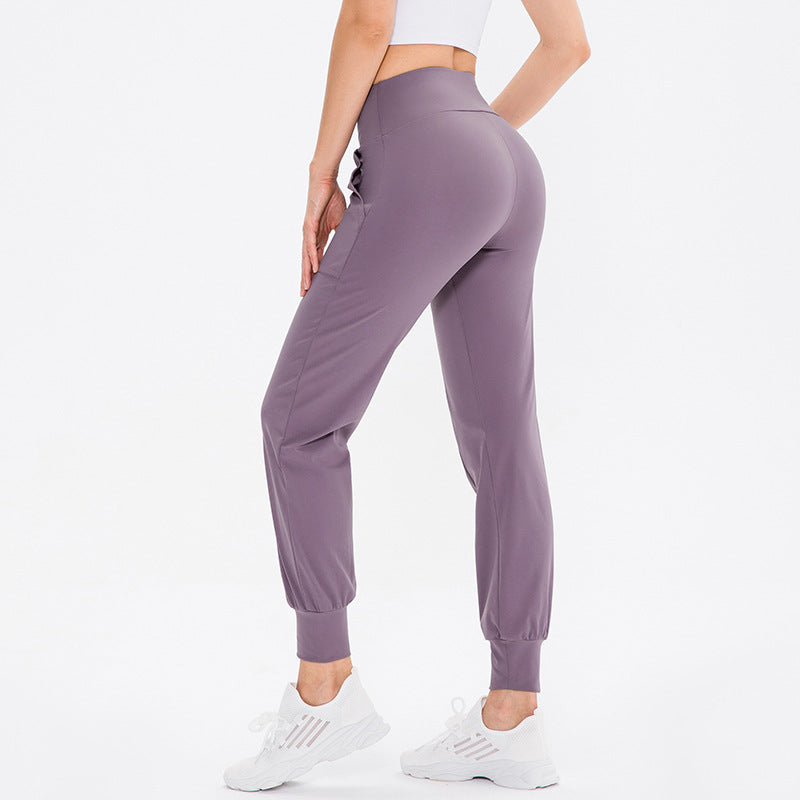 Damen Sportliche Jogginghose mit hoher Taille und praktischen Taschen Stalluxe