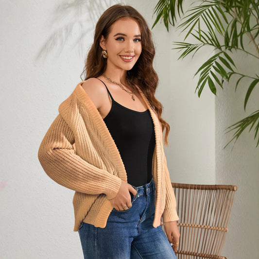 Damen Grobstrick Cardigan mit lässiger Passform und offenen Front Stalluxe