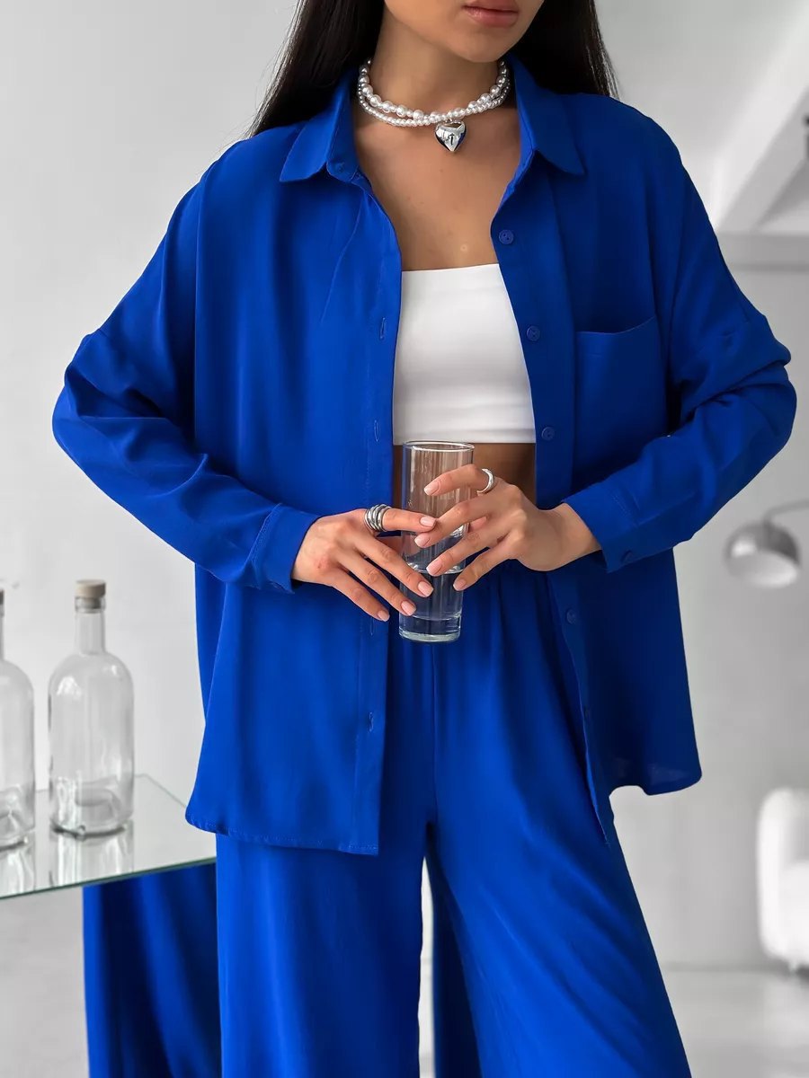 Damen Trendige Hemdbluse mit lockerer Passform Stalluxe