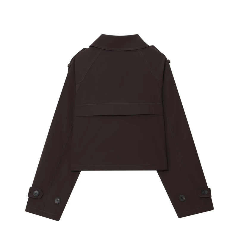 Damen Modische Kurzjacke im doppelten Knopfdesign Stalluxe