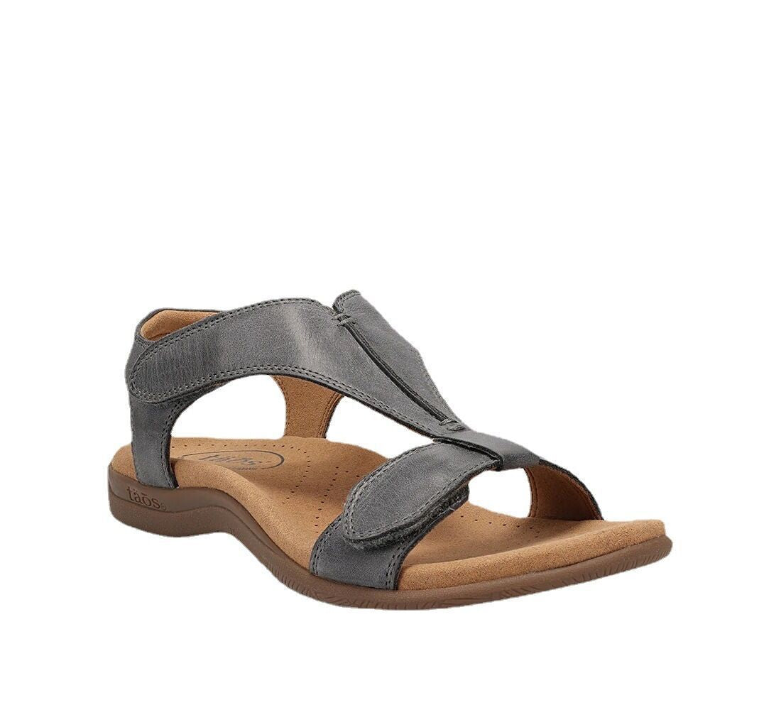 Damen Freizeit-Sandalen mit verstellbaren Riemen und ergonomischem Fußbett Stalluxe