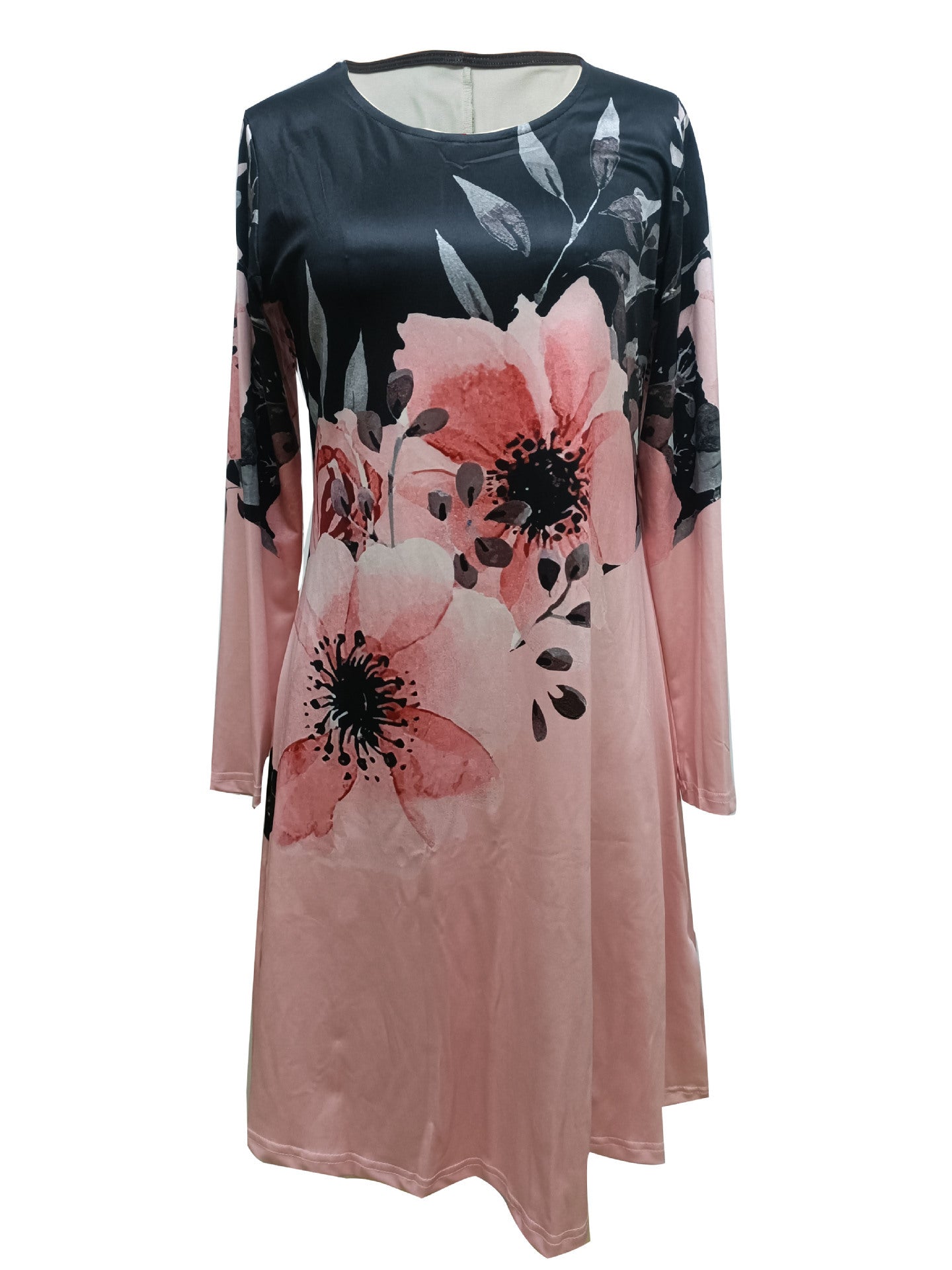Damen A-Linien Kleid mit zartem floralem Muster Stalluxe