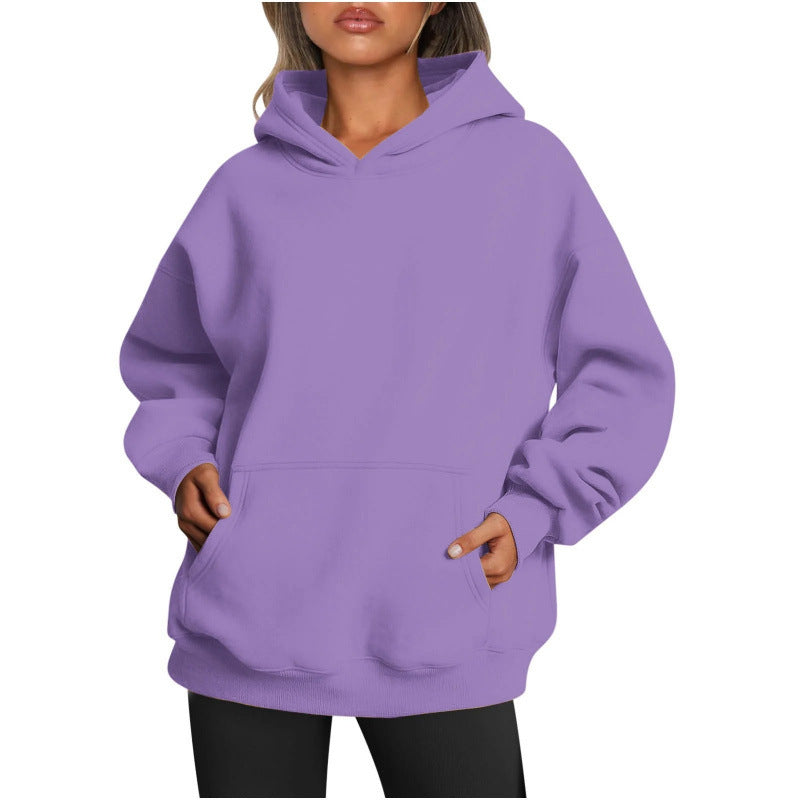 Damen Hoodie mit integriertem Taschen-Design und weichem Innenfutter Stalluxe