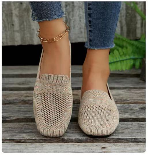 Damen Atmungsaktive Slipper aus Netzmaterial mit flexiblem Fussbett Stalluxe