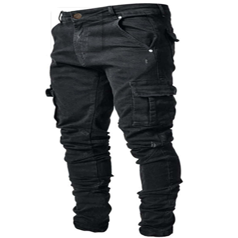 Herren Cargo-Jeans mit modischen Seitentaschen und lässigem Schnitt Stalluxe
