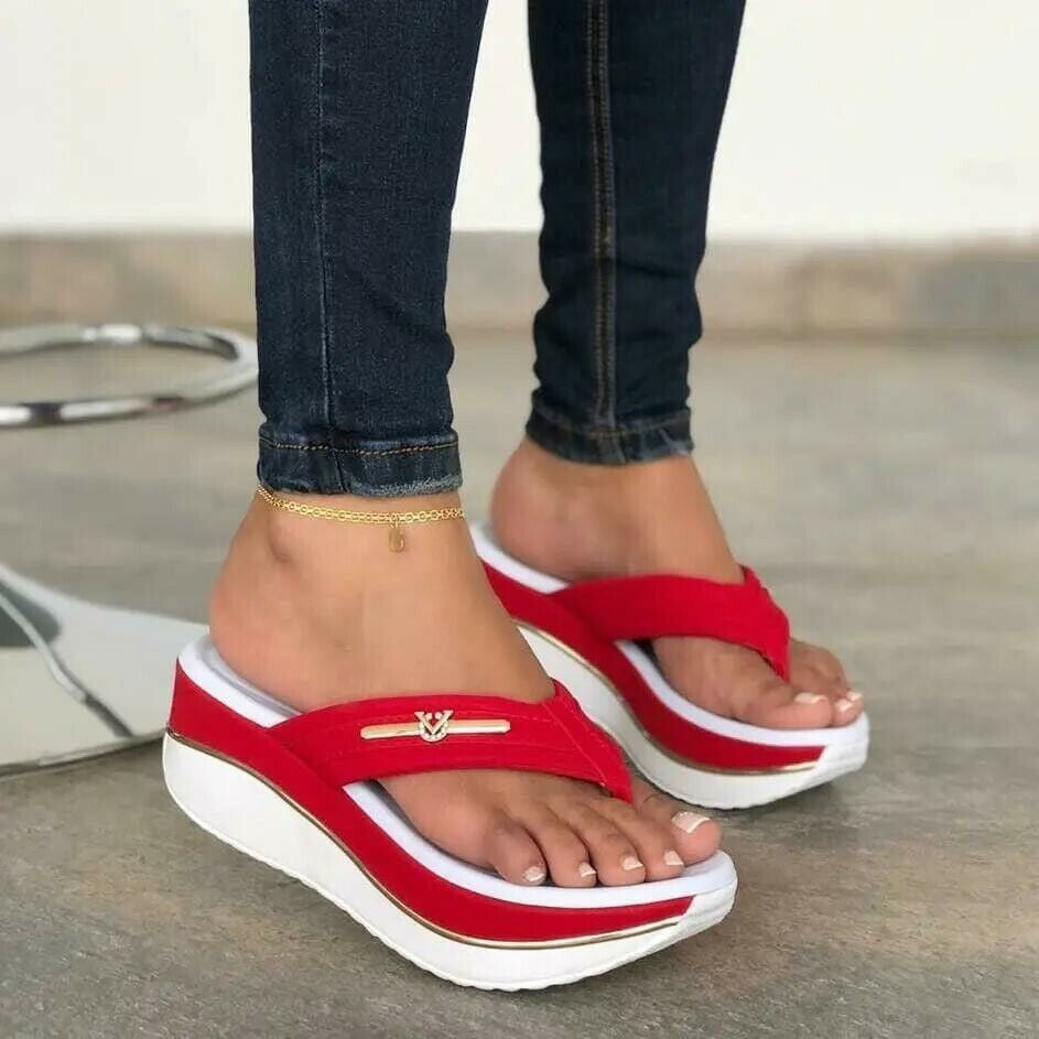 Damen Wedge-Pantoletten mit ergonomischem Fußbett und stilvollem Design Stalluxe