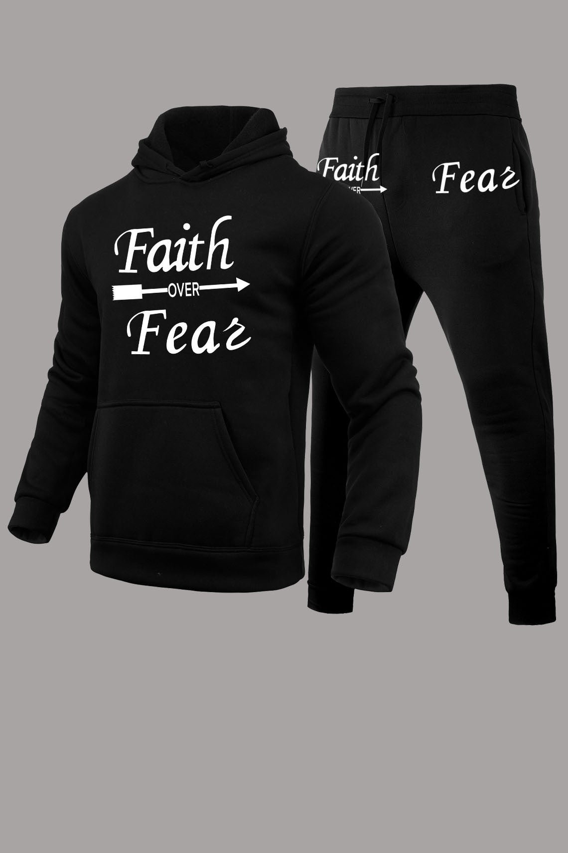 Damen Hoodie und Jogginghose Set mit inspirierendem Spruch Stalluxe