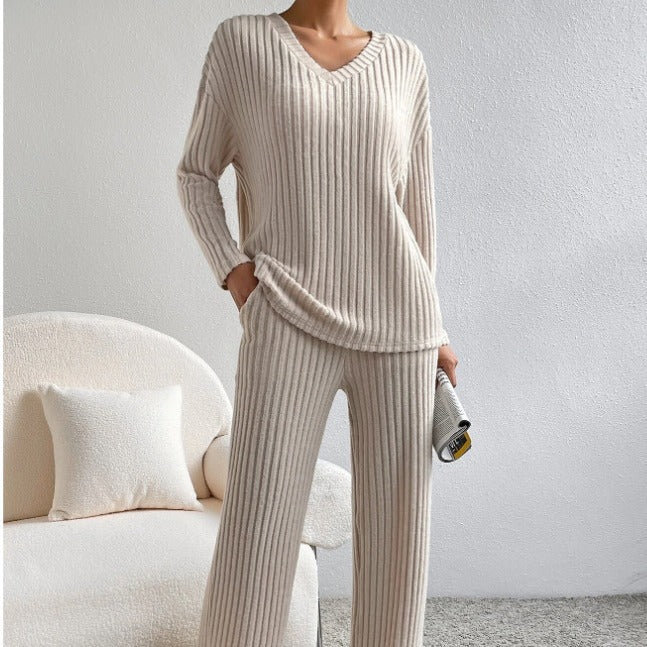 Damen gemütlicher Strickanzug Stalluxe