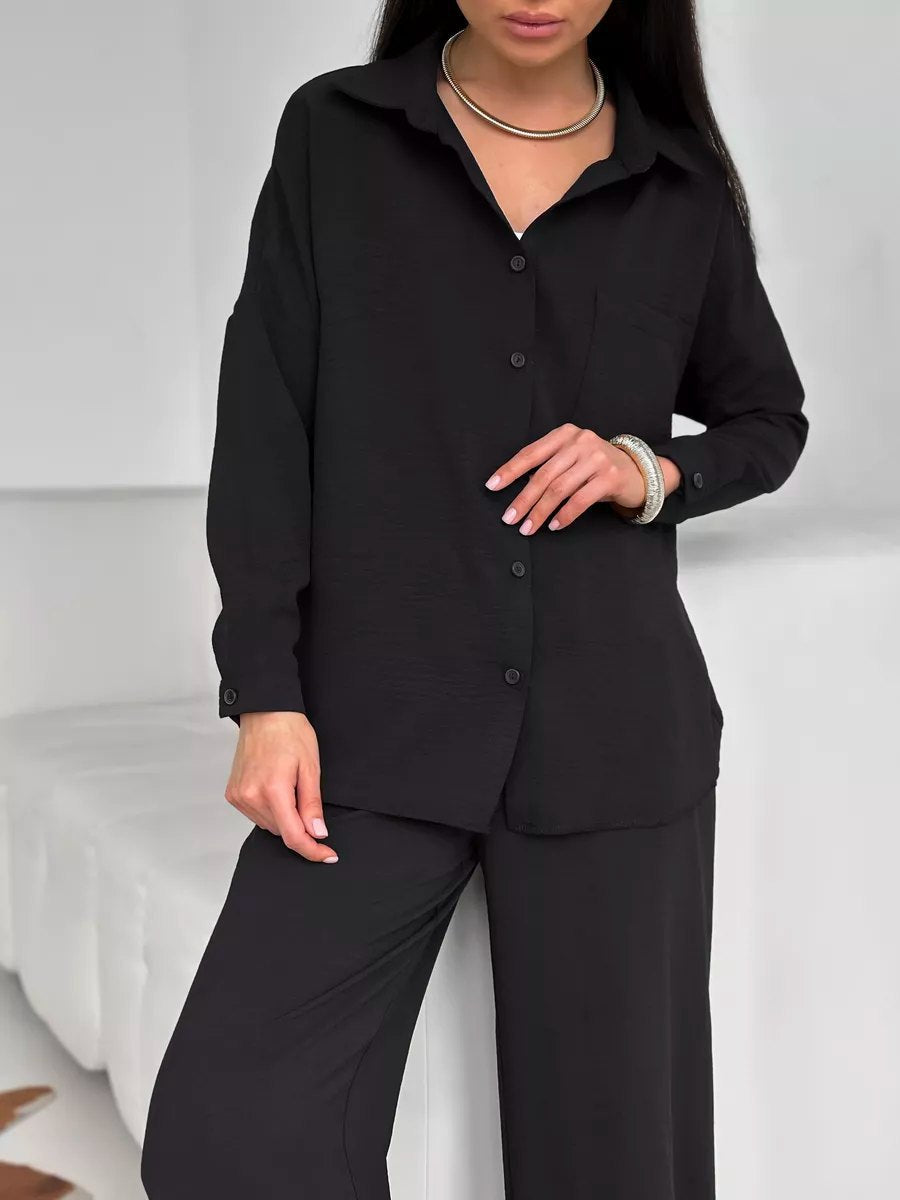 Damen Lässige Hemdbluse aus leichtem Material Stalluxe