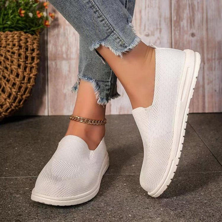 Damen Atmungsaktive Slip-On Sneakers mit flexiblem Fußbett Stalluxe