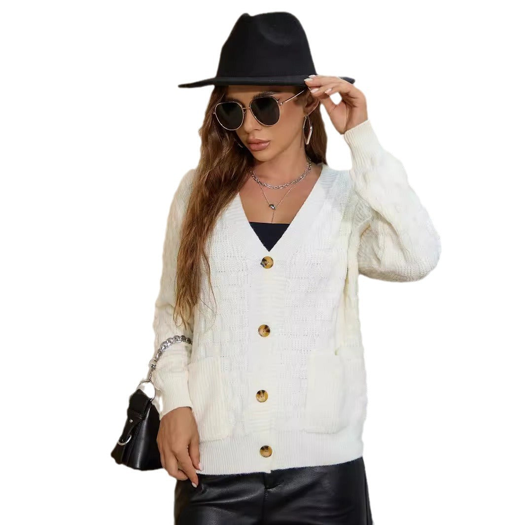 Damen Strickjacke mit elegantem Strukturmuster Stalluxe