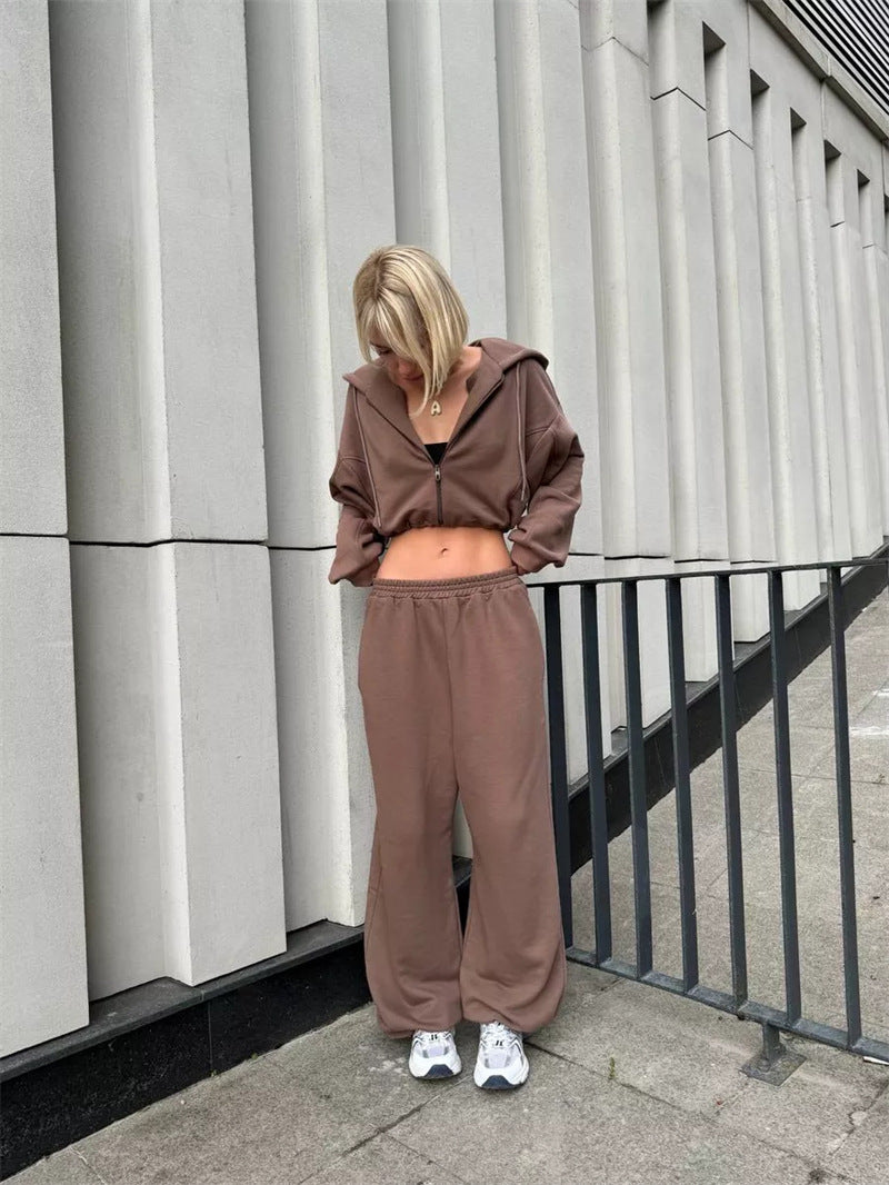 Damen lässiger Oversized Hoodie und weite Jogginghose Set Stalluxe