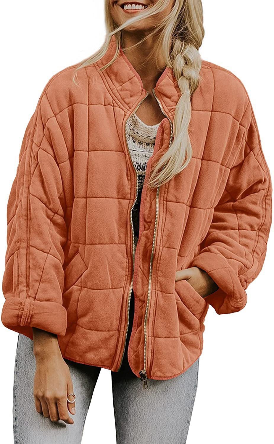Damen Steppjacke mit hochschließendem Kragen und praktischen Tasche Stalluxe