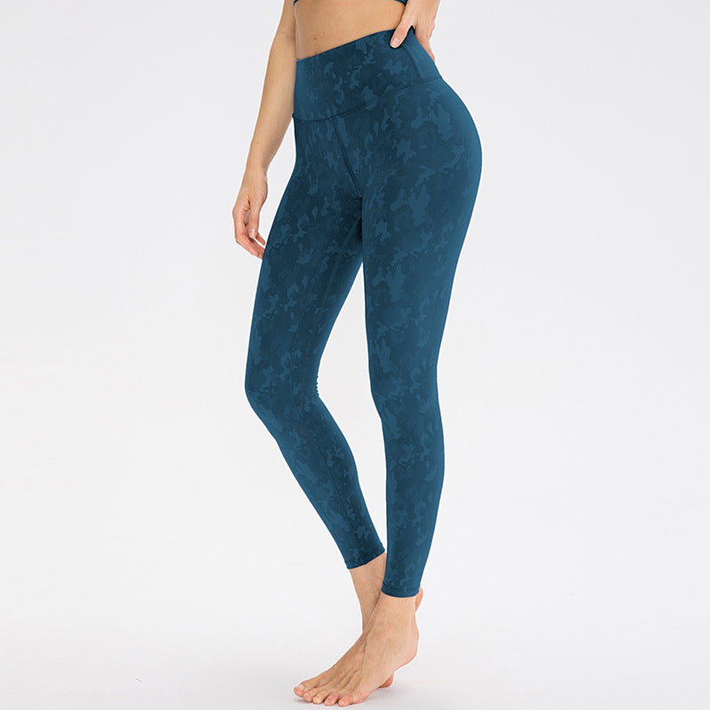 Damen Hoch geschnittene Fitness-Leggings mit einzigartigem Camouflage-Design Stalluxe