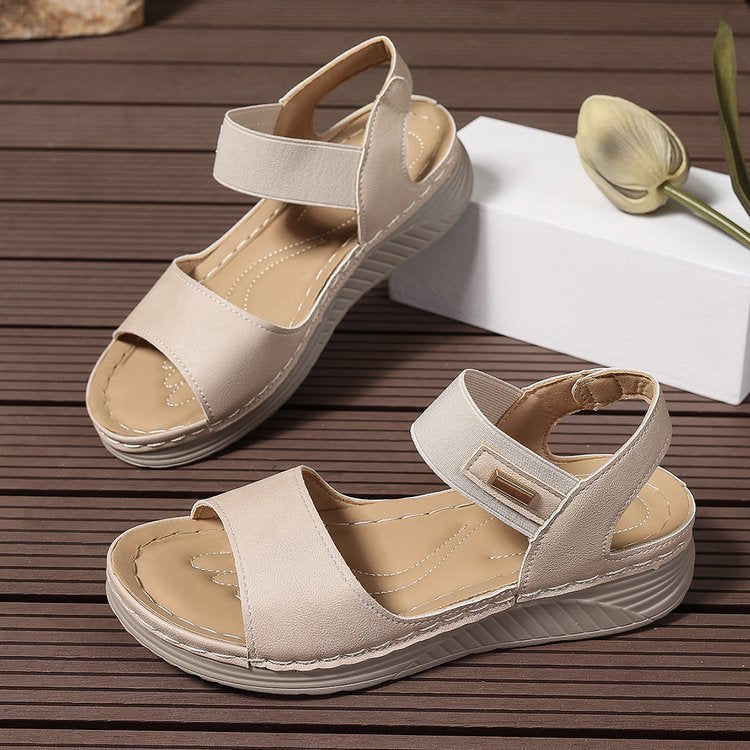 Damen komfortable Sandalen mit verstellbarem Riemen und anatomischer Fußbett-Technologie Stalluxe