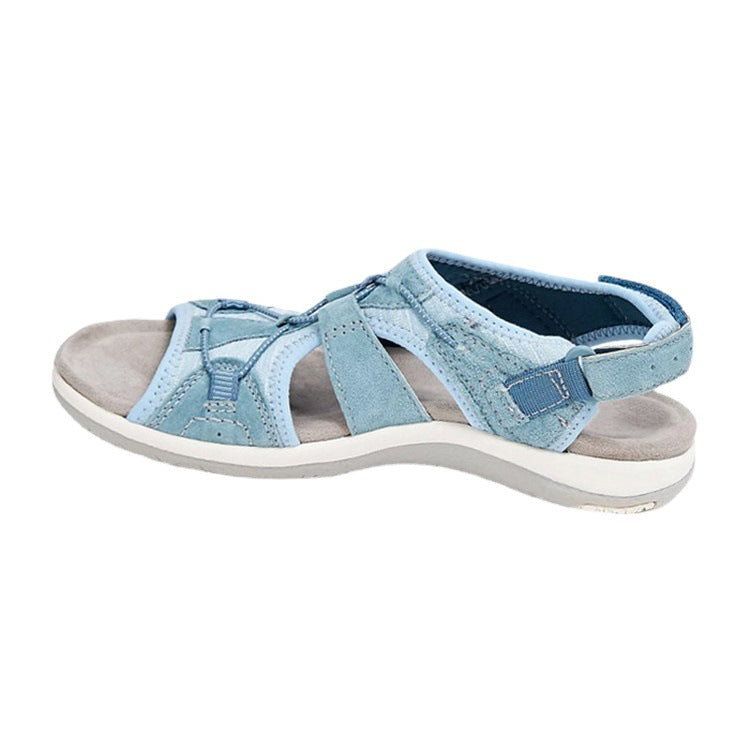 Damen Komfortable Sandalen mit verstellbarem Riemendesign und atmungsaktiver Sohle Stalluxe
