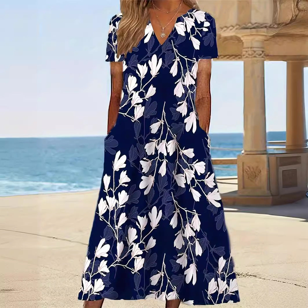 Damen Sommerkleid mit floralem Muster Stalluxe