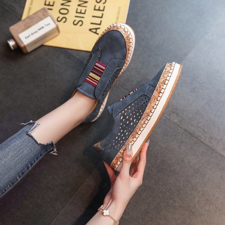 Damen Komfortable Slip-On Sneakers mit atmungsaktivem Obermaterial und modischem Design Stalluxe