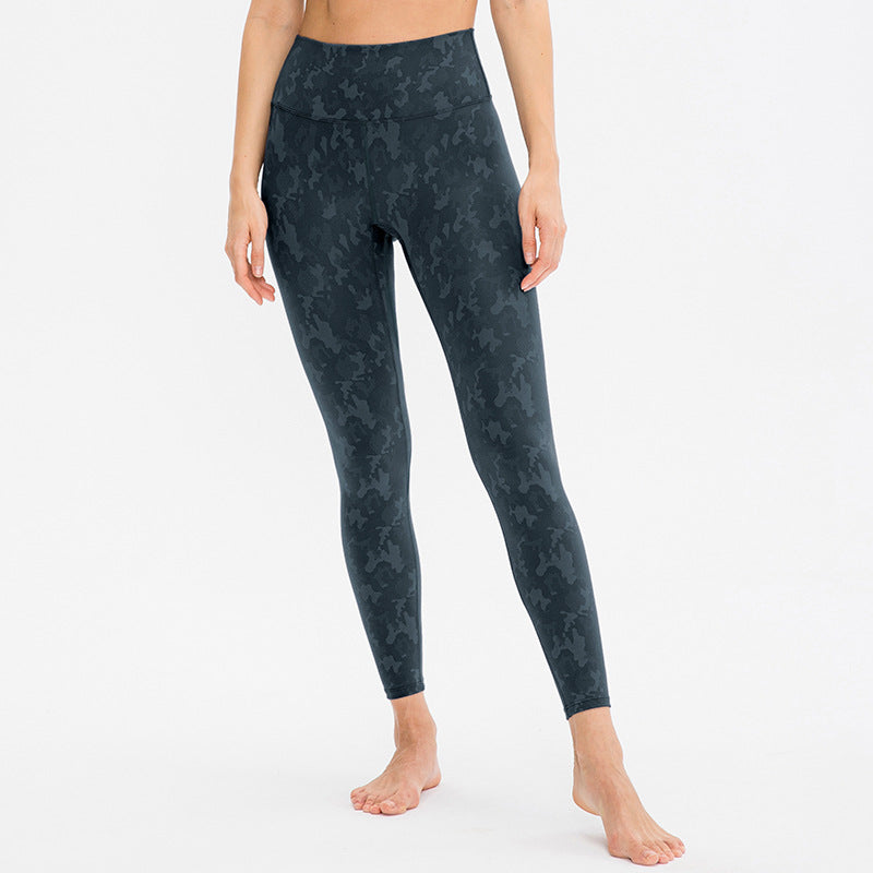 Damen Hoch geschnittene Fitness-Leggings mit einzigartigem Camouflage-Design Stalluxe