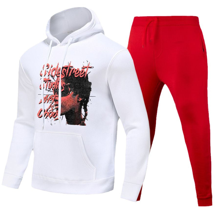Herren Hoodie und Jogginghose Set mit auffälligem Grafikelement Stalluxe