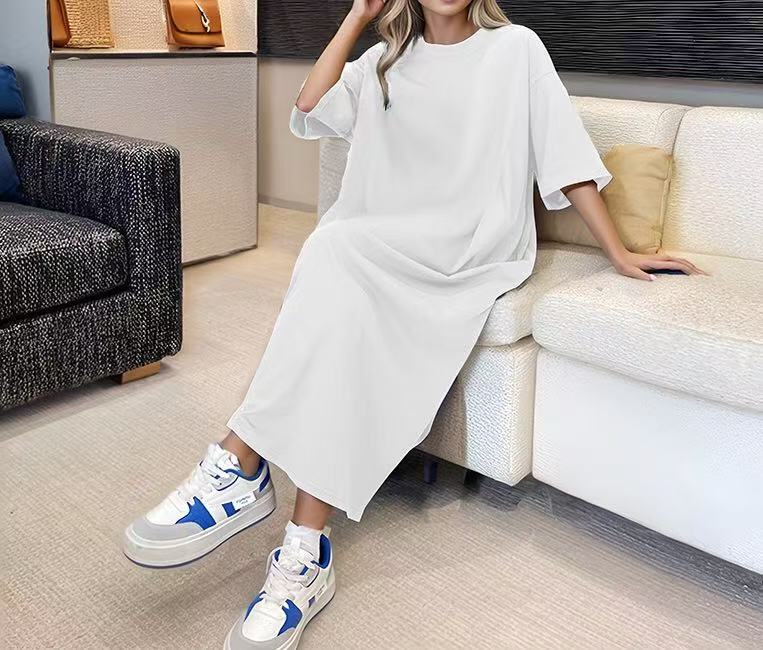 Damen lässiges Maxikleid mit oversized Schnitt und komfortabler Passform Stalluxe