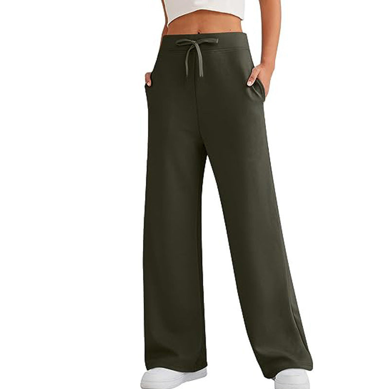 Damen Bequeme Lounge-Hose mit weitem Schnitt und praktischen Taschen Stalluxe