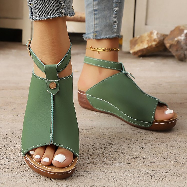 Damen hochwertige Halbsandalen mit verstellbarem Riemen und ergonomischem Fußbett Stalluxe