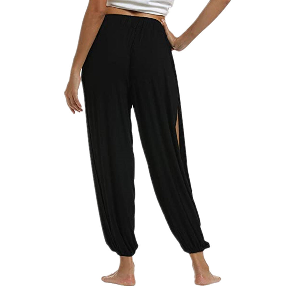 Damen luftige Freizehhose mit seitlichen Schlitzen Stalluxe