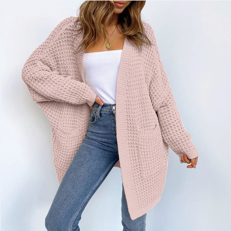 Damen Grobstrickjacke mit lässigem Schnitt und praktischen Taschen Stalluxe