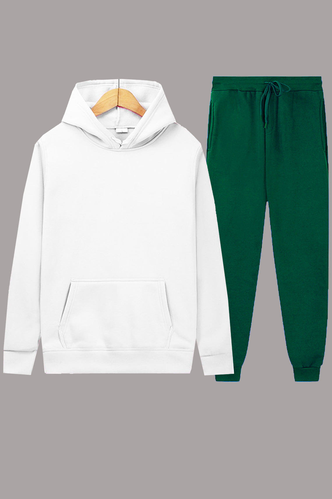 Damen sportliches Hoodie- und Jogginghosen-Set mit elastischem Bund und praktischen Taschen Stalluxe