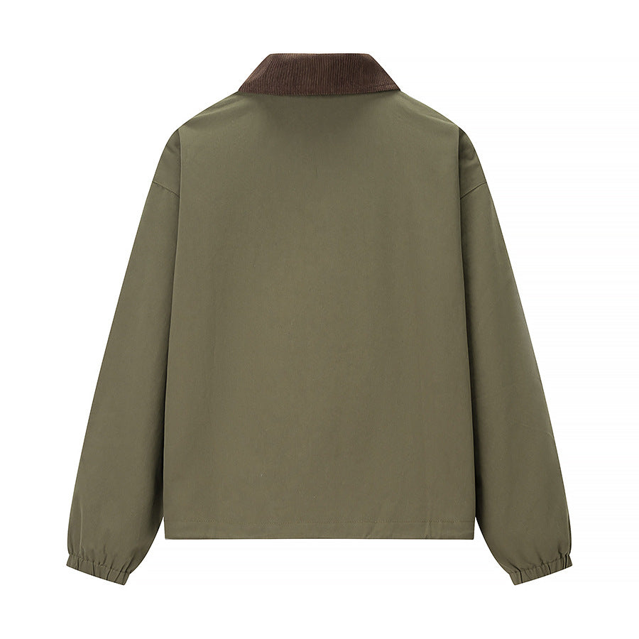 Damen Übergangsjacke mit modischem Cordkragen und praktischen Taschen Stalluxe