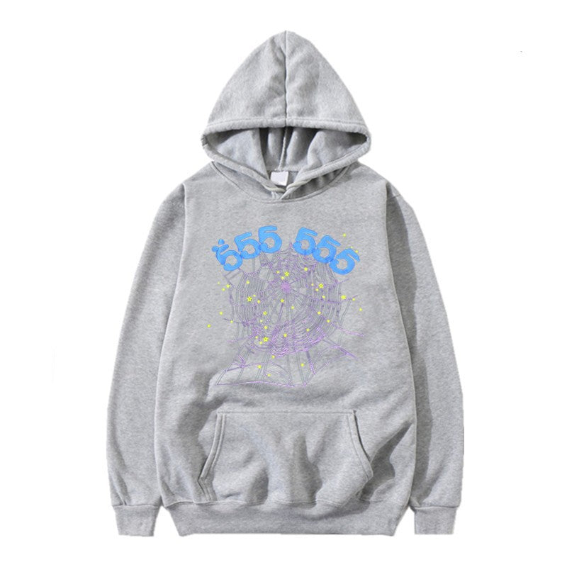 Damen Hoodie mit kreativem Spinnennetz-Motiv Stalluxe