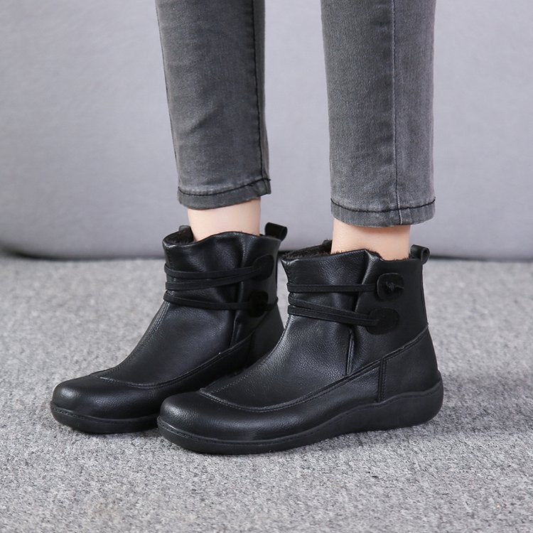 Damen modische Stiefeletten aus erstklassigem Leder mit flexibler Sohle und trendigem Design Stalluxe