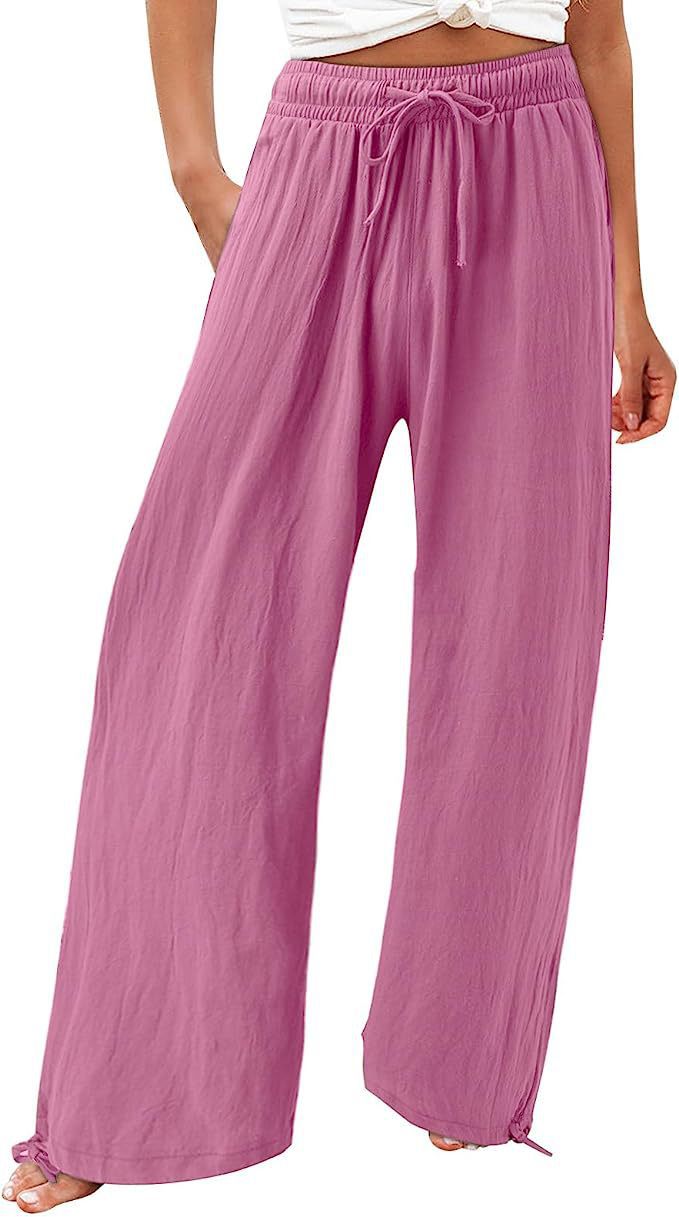 Damenweite und luftig fallende Sommerhose Stalluxe