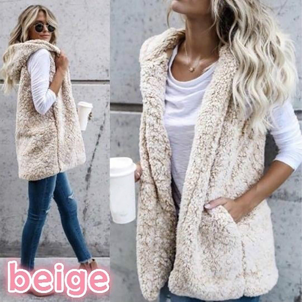 Damen Zarte Fleece-Weste mit praktischen Taschen und offenem Schnitt Stalluxe