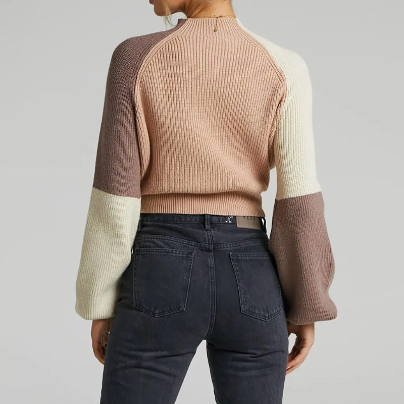 Damen Pullover mit einzigartigem Strukturstrick und voluminösen Ärmeln Stalluxe