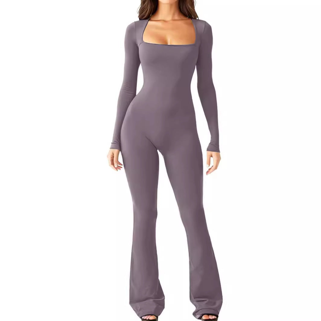 Damen Overall mit langen Ärmeln und weitem Bein Stalluxe