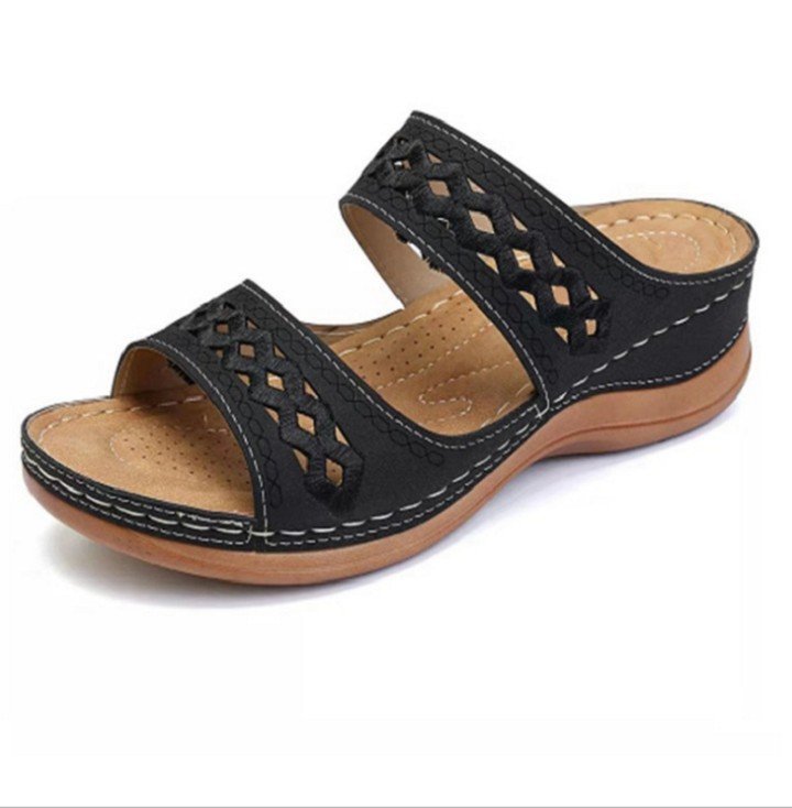 Damen Bequeme Zehentrenner-Sandalen mit ergonomischem Fußbett und modischem Design Stalluxe