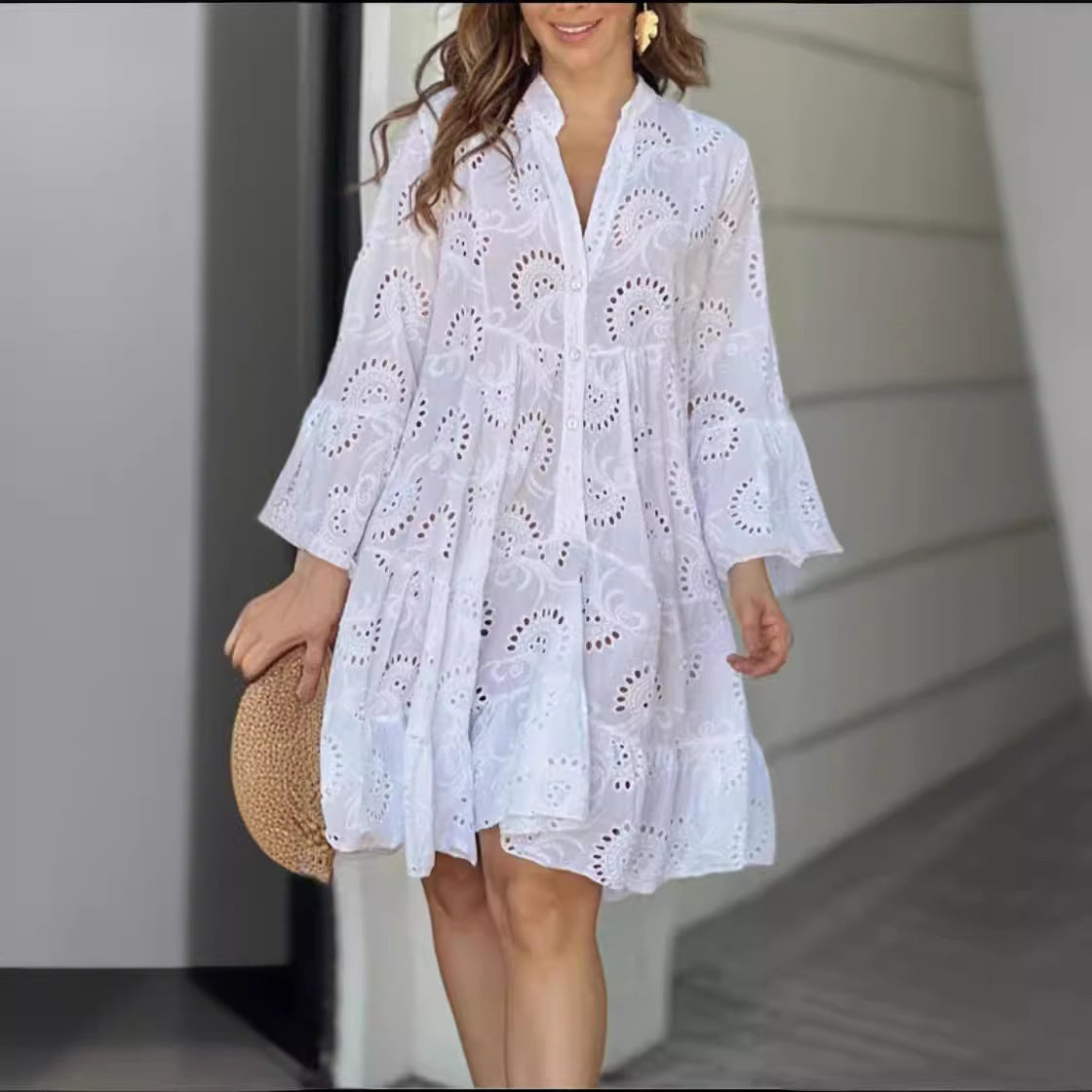 Damen Sommerkleid im lässigen Schnitt Stalluxe